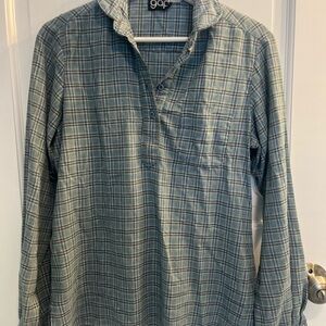 Vintage 1970s GAP 50/50 Popover with Peter Pan Collar